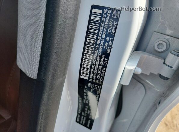 ZASFAKBN3J7B84443 2018 ALFA ROMEO STELVIO White VIN კოდის სტიკერის ხედი