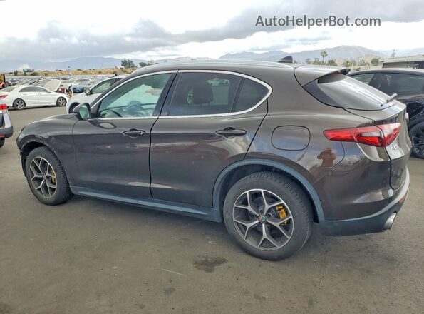 ZASFAKBN3J7C27954 2018 ALFA ROMEO STELVIO Brown უკანა მარცხენა