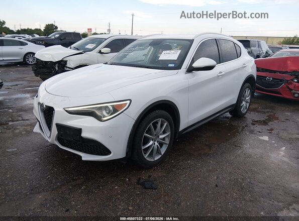 ZASFAKBN8J7B80694 2018 ALFA ROMEO STELVIO White Передня ліва чверть