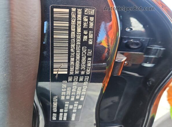 ZASFAKBN8J7C24273 2018 ALFA ROMEO STELVIO Black Widok naklejki z numerem VIN
