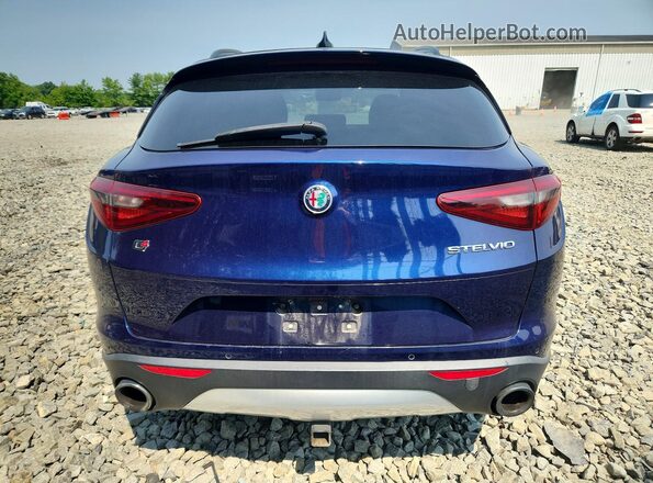 ZASFAKNN1J7B66924 2018 ALFA ROMEO STELVIO Blue Vista trasera