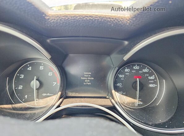 ZASFAKNN1J7B66924 2018 ALFA ROMEO STELVIO Blue Vista del cuadro de instrumentos