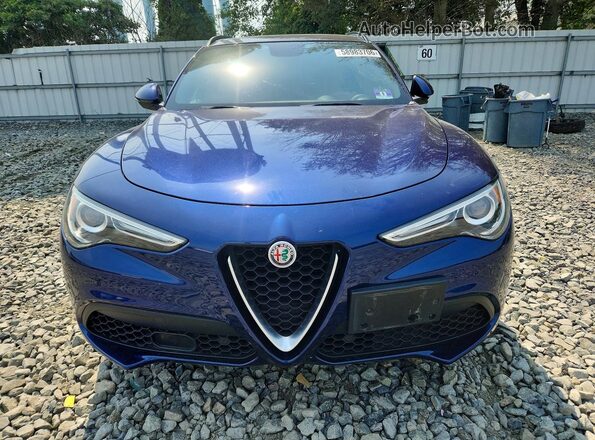 ZASFAKNN1J7B66924 2018 ALFA ROMEO STELVIO Blue Vista frontal