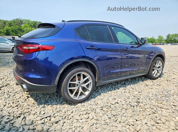 ZASFAKNN1J7B66924 2018 ALFA ROMEO STELVIO Blue Trasero derecho