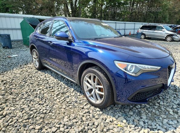 ZASFAKNN1J7B66924 2018 ALFA ROMEO STELVIO Blue Delantero derecho