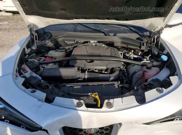ZASFAKNN7J7B85784 2018 ALFA ROMEO STELVIO White Շարժիչի բաժամունքի տեսք