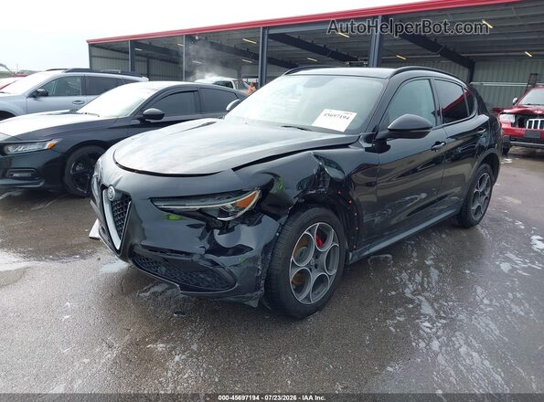 ZASFAKPN0J7B64322 2018 ALFA ROMEO STELVIO Black Դիմացի տեսք