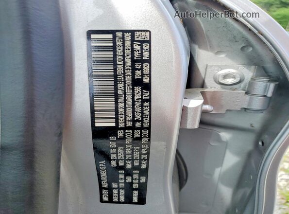 ZASFAKPN1J7B92565 2018 ALFA ROMEO STELVIO Gray Vista de la etiqueta del VIN