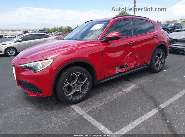 ZASFAKPN2J7B77203 2018 ALFA ROMEO STELVIO Красный Передняя левая четверть