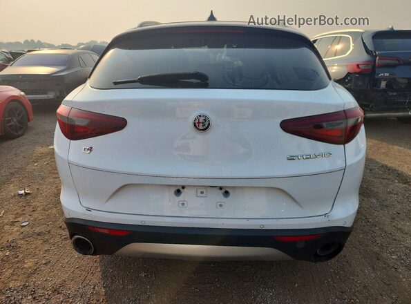 ZASFAKPN9J7B78607 2018 ALFA ROMEO STELVIO Белый Вид сзади