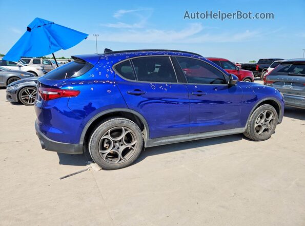 ZASPAJAN2N7D32118 2022 ALFA ROMEO STELVIO Blue Tył prawy