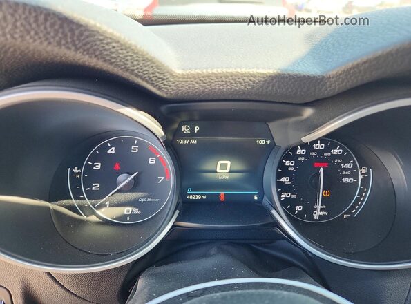 ZASPAJAN2N7D32118 2022 ALFA ROMEO STELVIO Blue Widok zestawu wskaźników