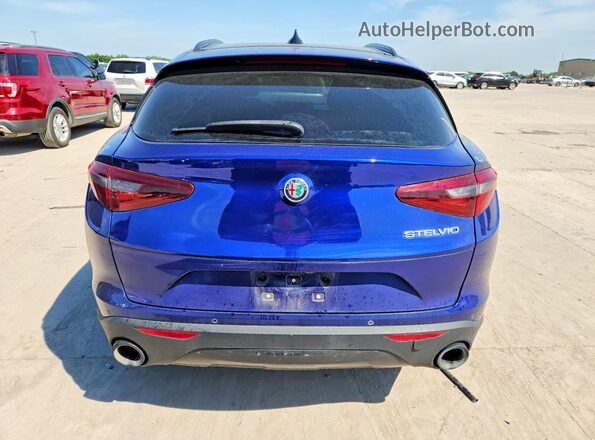 ZASPAJAN2N7D32118 2022 ALFA ROMEO STELVIO Blue Widok z tyłu