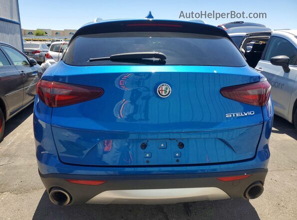 ZASPAJAN3L7C84304 2020 ALFA ROMEO STELVIO Blue უკანა ხედი