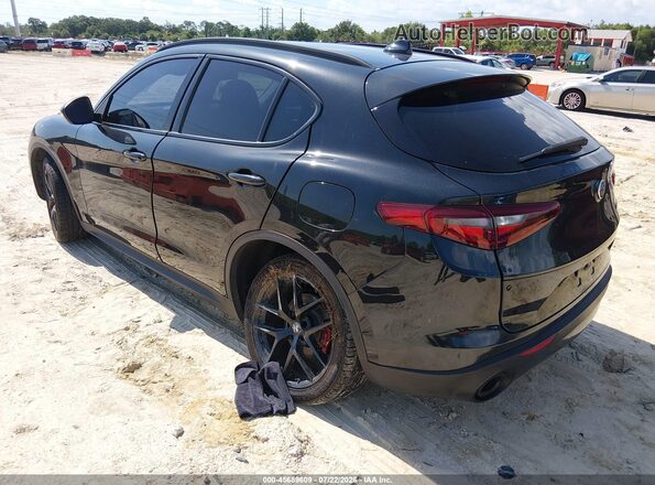ZASPAJAN9L7C74053 2020 ALFA ROMEO STELVIO Black Rear left