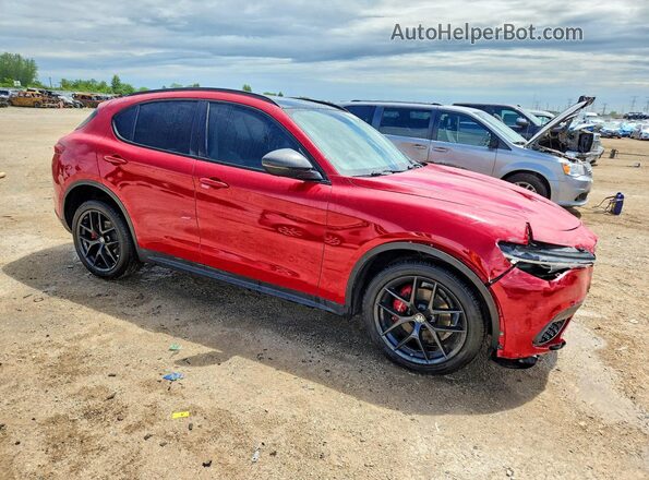 ZASPAKAN2K7C42419 2019 ALFA ROMEO STELVIO Red Front right