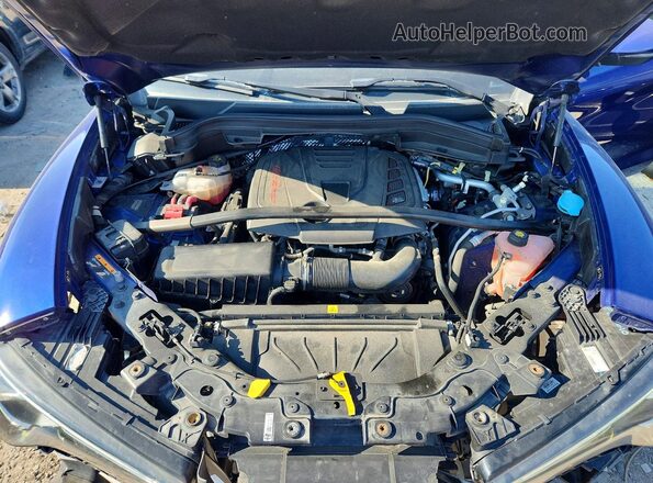 ZASPAKAN3L7C74233 2020 ALFA ROMEO STELVIO Blue Vista del compartimento del motor