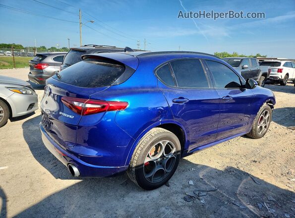 ZASPAKAN3L7C74233 2020 ALFA ROMEO STELVIO Blue Trasero derecho