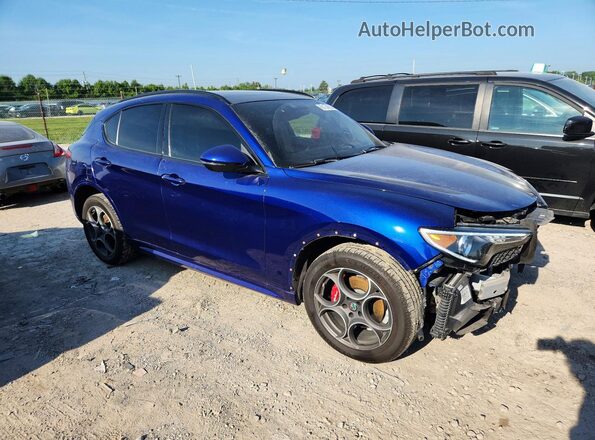 ZASPAKAN3L7C74233 2020 ALFA ROMEO STELVIO Blue Delantero derecho