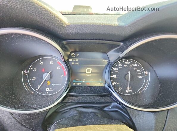 ZASPAKAN3L7C74233 2020 ALFA ROMEO STELVIO Blue Vista del cuadro de instrumentos