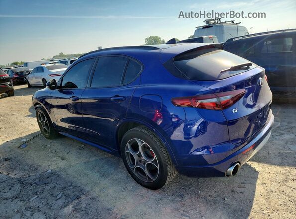 ZASPAKAN3L7C74233 2020 ALFA ROMEO STELVIO Blue Trasero izquierdo