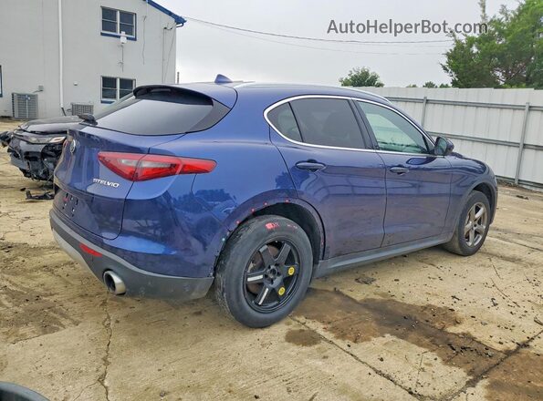 ZASPAKAN3M7D09967 2021 ALFA ROMEO STELVIO Blue Задня права чверть