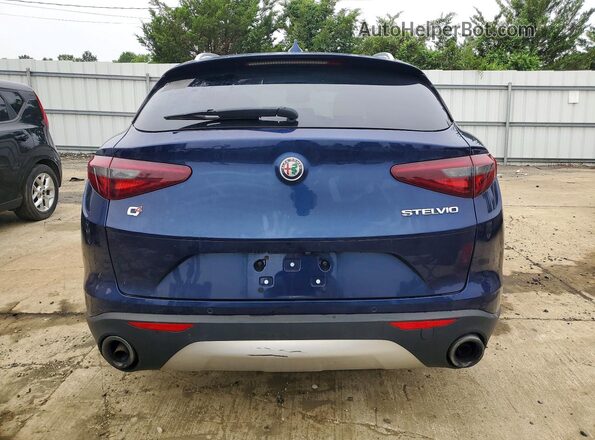 ZASPAKAN3M7D09967 2021 ALFA ROMEO STELVIO Blue Вид ззаду
