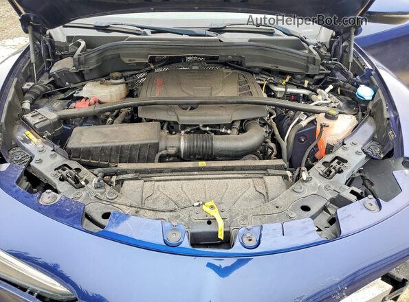 ZASPAKAN3M7D09967 2021 ALFA ROMEO STELVIO Blue Вид підкапотного простору