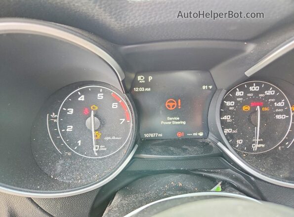 ZASPAKAN3M7D09967 2021 ALFA ROMEO STELVIO Blue Вид щитка приладів