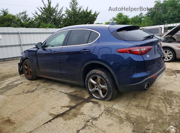 ZASPAKAN3M7D09967 2021 ALFA ROMEO STELVIO Blue Задня ліва чверть