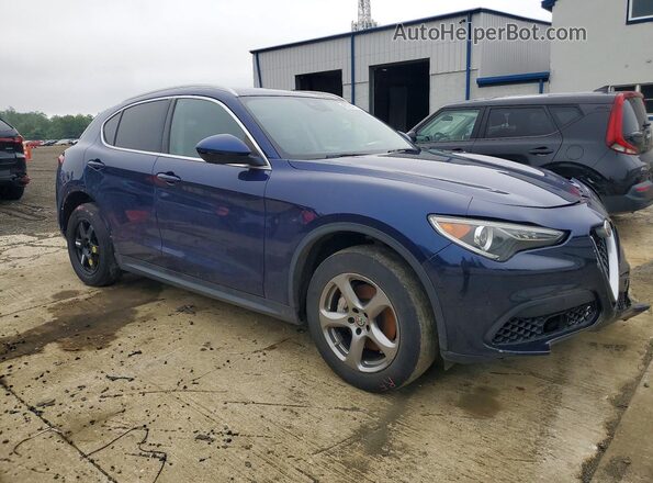 ZASPAKAN3M7D09967 2021 ALFA ROMEO STELVIO Blue Передня права чверть