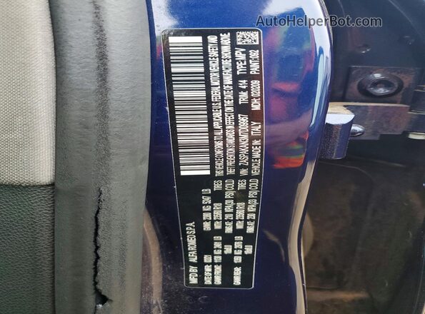 ZASPAKAN3M7D09967 2021 ALFA ROMEO STELVIO Blue Вид наклейки з VIN-кодом