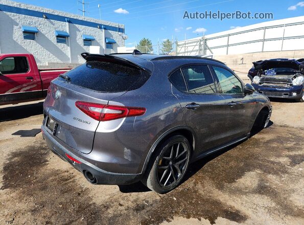ZASPAKAN4K7C49064 2019 ALFA ROMEO STELVIO Gray Задня права чверть