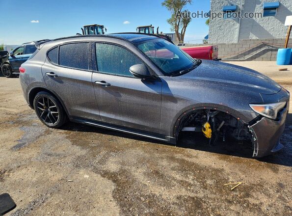 ZASPAKAN4K7C49064 2019 ALFA ROMEO STELVIO Gray Передня права чверть
