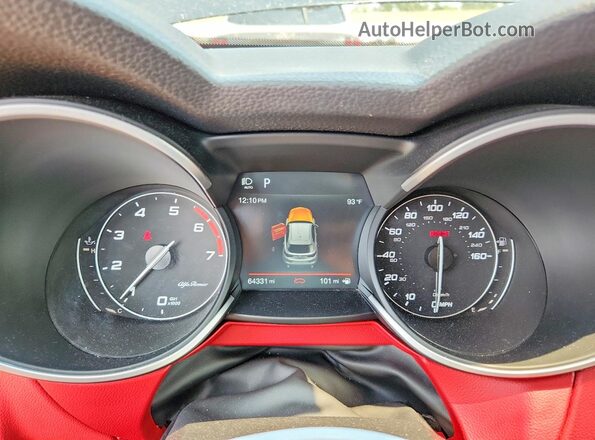 ZASPAKAN5K7C42673 2019 ALFA ROMEO STELVIO Black Սարքավորումների վահանակի տեսք