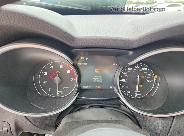 ZASPAKAN5N7D42745 2022 ALFA ROMEO STELVIO White Вид щитка приладів