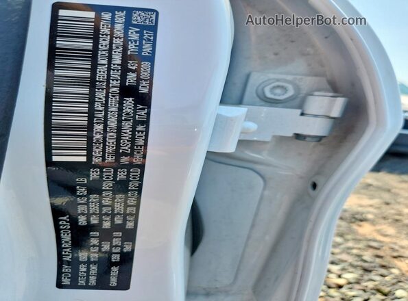 ZASPAKAN6L7C96064 2020 ALFA ROMEO STELVIO White Սալոնի 360 աստիճան տեսք