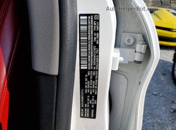 ZASPAKAN7L7C74672 2020 ALFA ROMEO STELVIO White Vista de la etiqueta del VIN