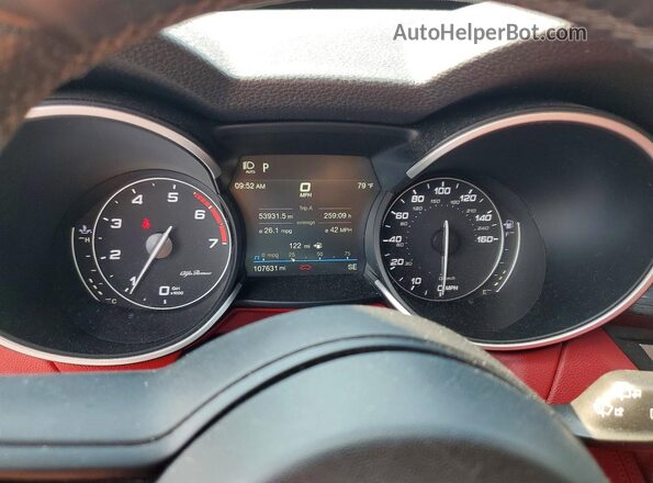 ZASPAKAN7L7C74672 2020 ALFA ROMEO STELVIO White Vista del cuadro de instrumentos