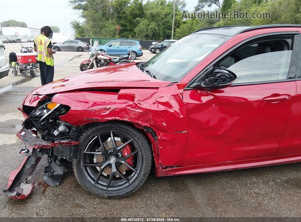 ZASPAKAN8L7C74356 2020 ALFA ROMEO STELVIO Red წინა ხედი