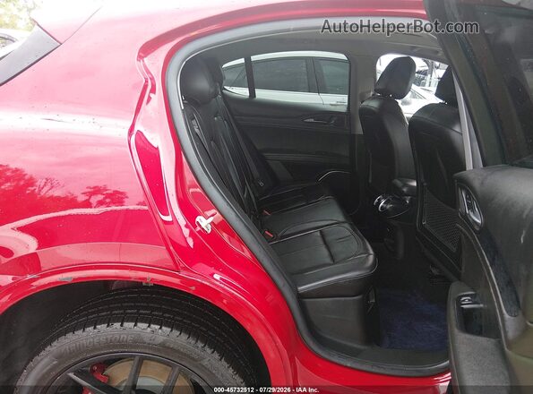 ZASPAKAN8L7C74356 2020 ALFA ROMEO STELVIO Red VIN კოდის სტიკერის ხედი