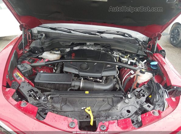 ZASPAKAN8L7C74356 2020 ALFA ROMEO STELVIO Red უკანა ხედი
