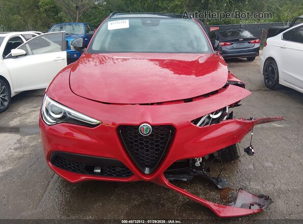 ZASPAKAN8L7C74356 2020 ALFA ROMEO STELVIO Red ხელსაწყოთა პანელის ხედი