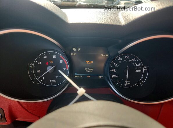 ZASPAKAN8L7C91447 2020 ALFA ROMEO STELVIO Gray Instrument cluster view