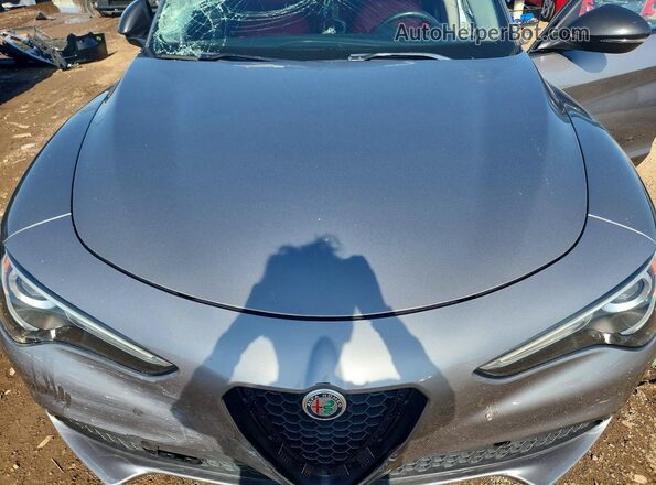 ZASPAKAN8L7C91447 2020 ALFA ROMEO STELVIO Gray Rear interior view