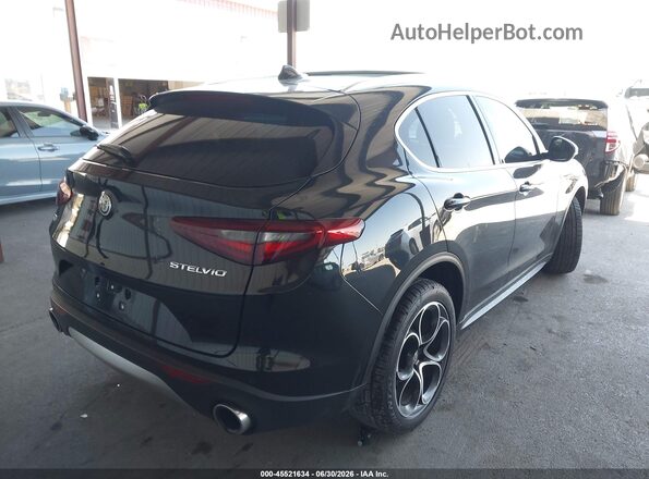 ZASPAKBN0K7C49321 2019 ALFA ROMEO STELVIO Черный Задняя правая четверть