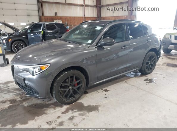 ZASPAKBN0L7C73734 2020 ALFA ROMEO STELVIO Gray Передня ліва чверть