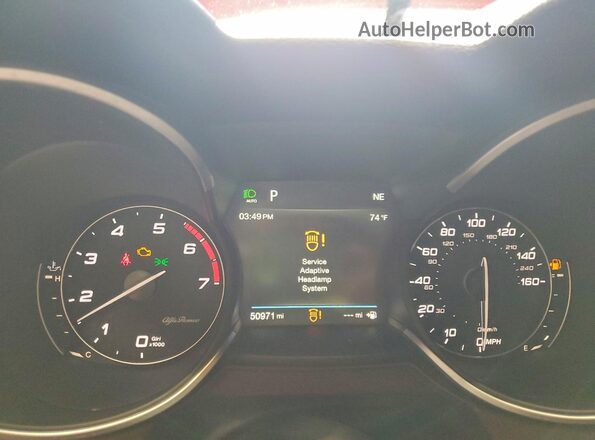 ZASPAKBN1K7C32172 2019 ALFA ROMEO STELVIO Red Սարքավորումների վահանակի տեսք