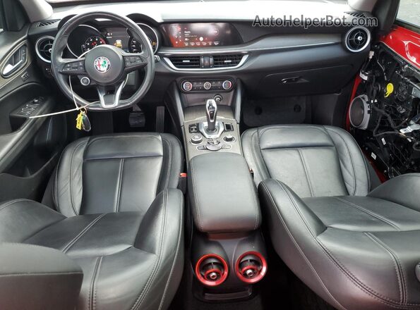 ZASPAKBN1M7D19623 2021 ALFA ROMEO STELVIO Red წინა პანელის ხედი