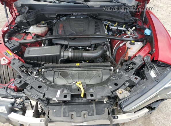 ZASPAKBN1M7D19623 2021 ALFA ROMEO STELVIO Red ძრავის განყოფილების ხედი